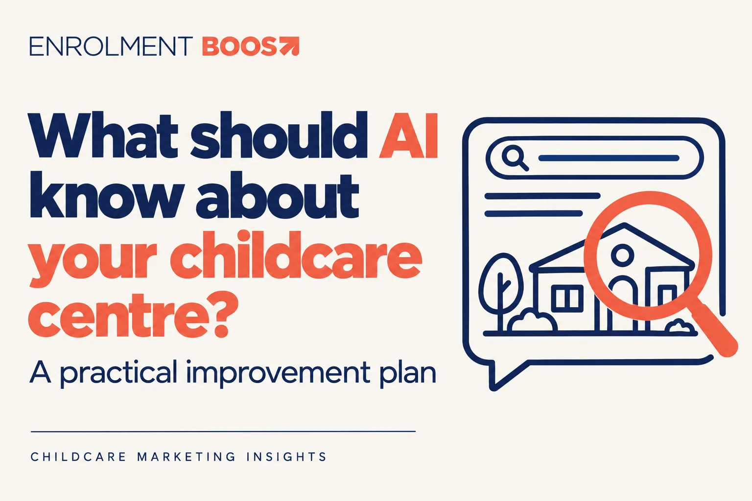 Cover image: What should AI know about your childcare centre? A practical improvement plan